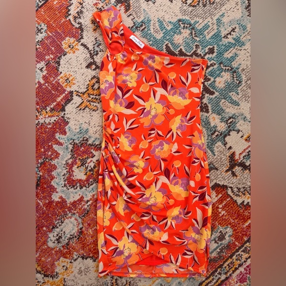 Fashion Nova Peaceful Resort Slinky Mini Dress - Orange - Picture 3 of 7
